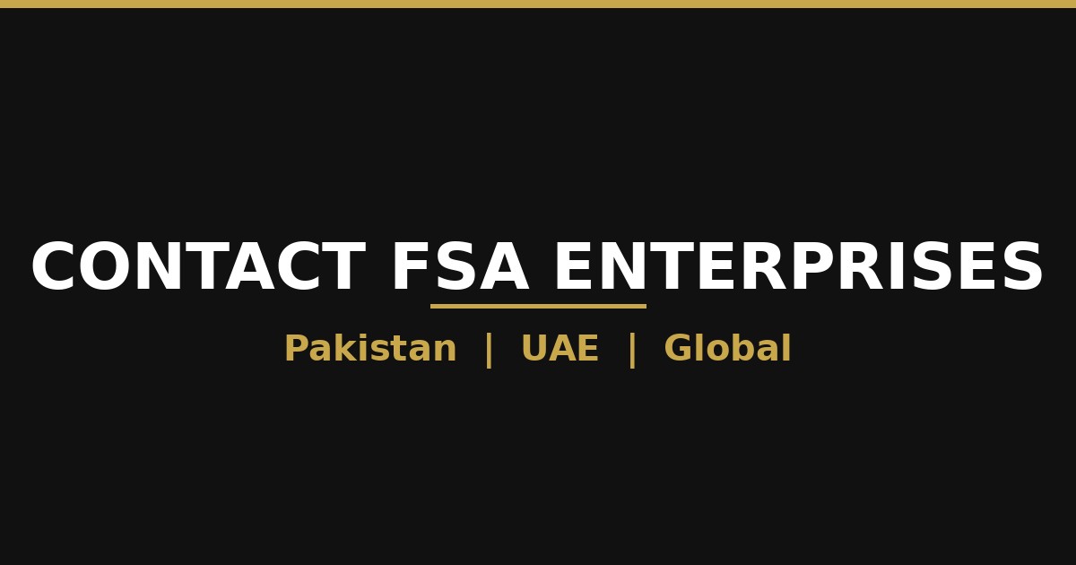 How to Contact Falak Sher Ameen & FSA Enterprises: Offices, Phone, Email & Social Media