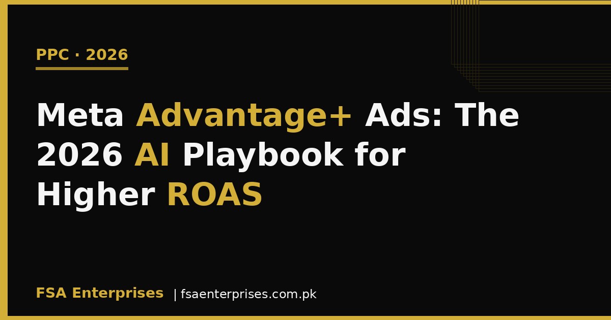 Meta Advantage+ Ads in 2026: The AI Playbook for Pakistani Advertisers