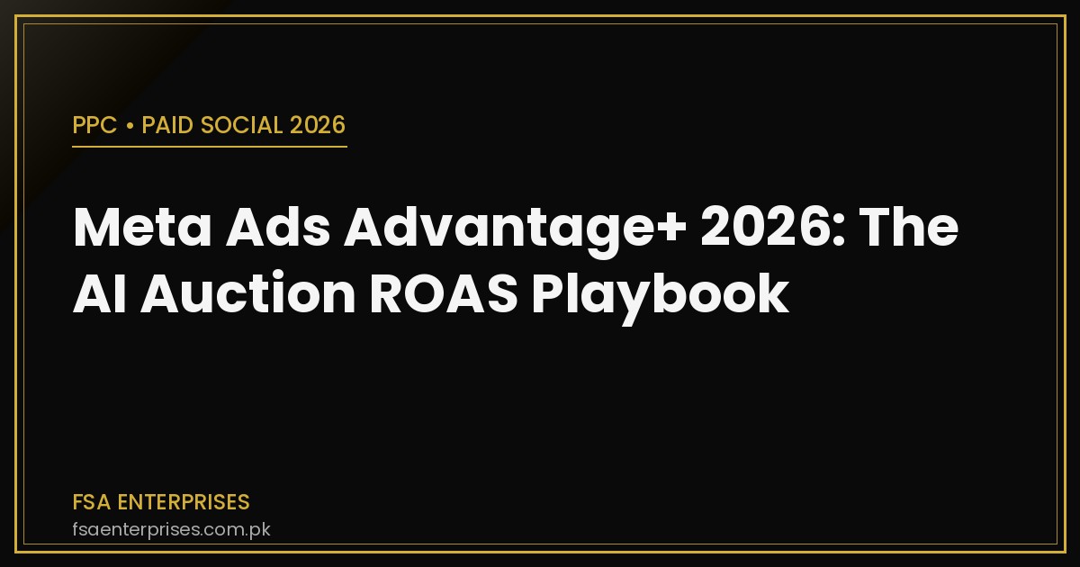 Meta Ads Advantage+ 2026 in Pakistan & UAE: The AI Auction Playbook for Higher ROAS